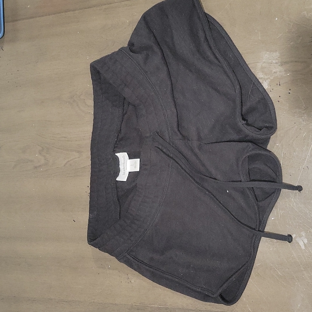Black maternity shorts